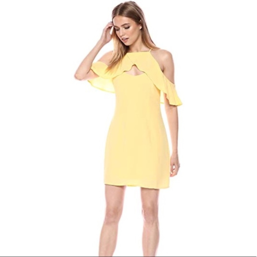 BB Dakota Kaless Yellow Off-the-Shoulder Dress